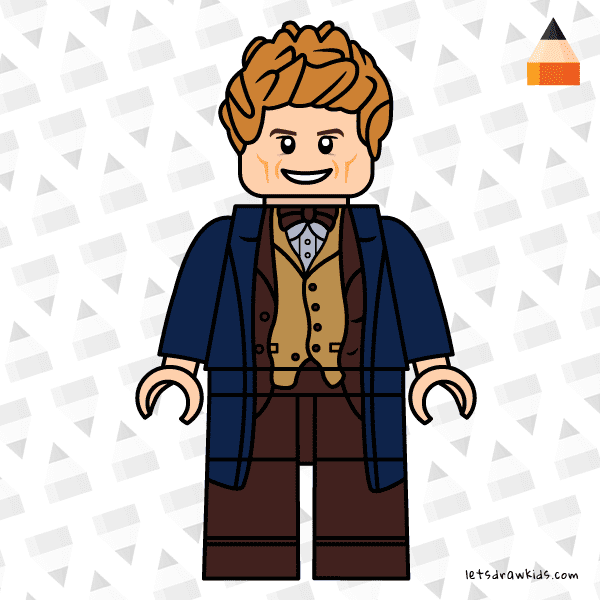 How To Draw Newton Scamander - Art Drawing for Kids