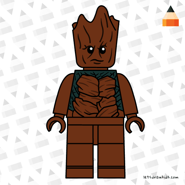 How To Draw Groot - Art Drawing for Kids