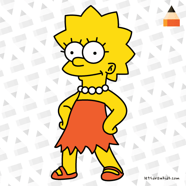 How To Draw Lisa Simpsons