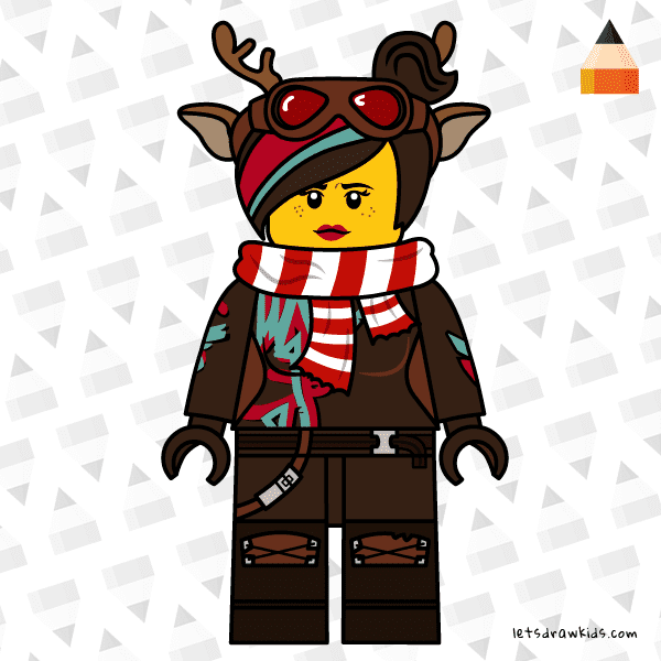 How To Draw Lucy - Christmas outfit - Art Drawing for Kids