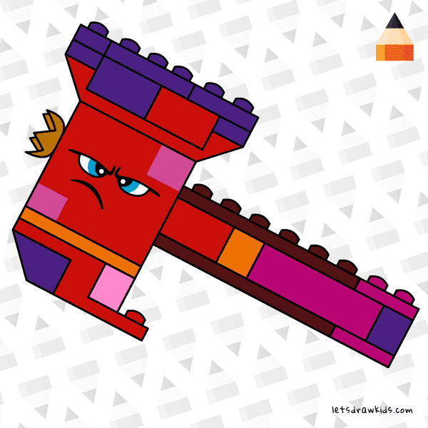 How To Draw Queen Watevra - shape 3 - Art Drawing for Kids