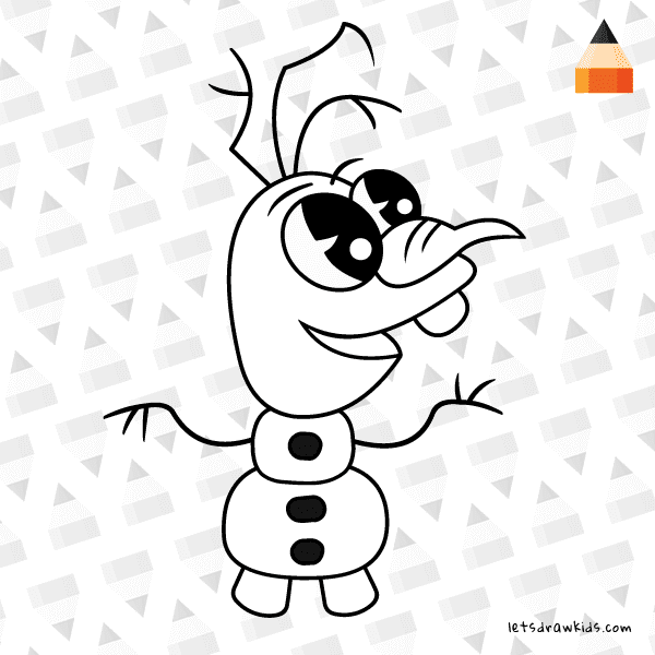 How To Draw Baby Olaf - coloring