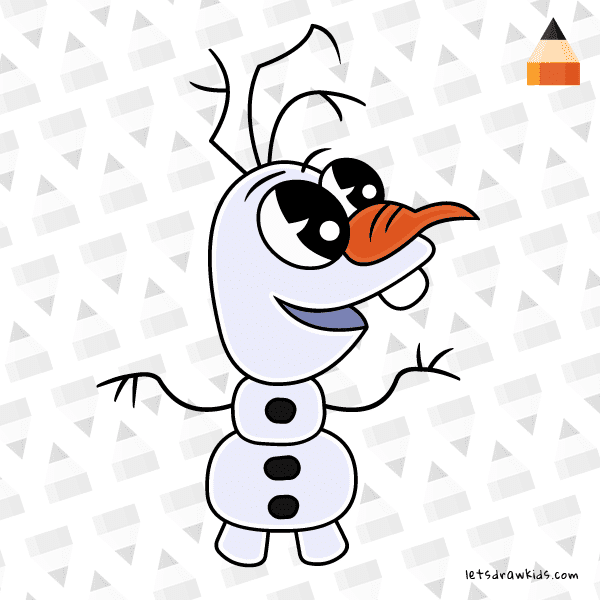 How To Draw Olaf's Frozen Adventure | Baby Olaf - Art Drawing