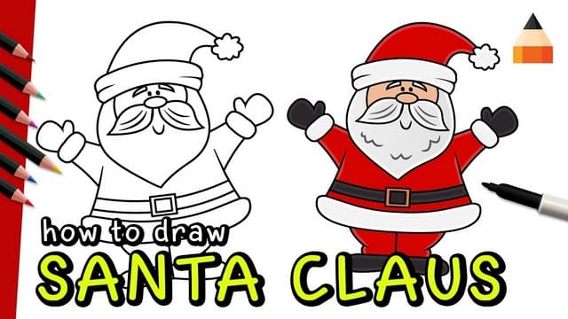 How to Draw Santa Claus Drawing step by step for kids - video Dailymotion-saigonsouth.com.vn