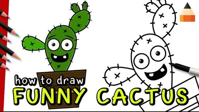 Movie Poster: How To Draw Funny Cartoon Cactus