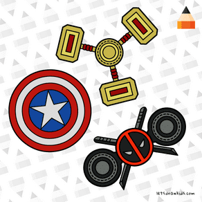 How To Draw Avengers Spinners