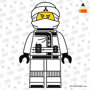 How To Draw Ninja Zane Step by Step Video Animation