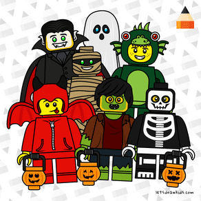 How To Draw Halloween LEGO