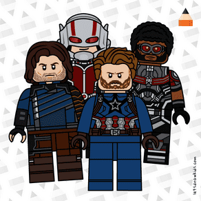 Bucky, Captain America, Falcon, Ant-man